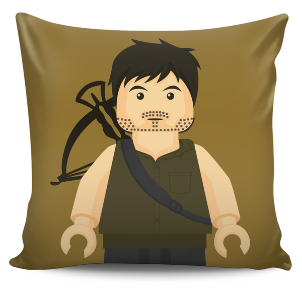 The Walking Dead Daryl Dixon Pillow Cover Pillow Cover, Pillows - teelaunch, Regionally Famous - 1