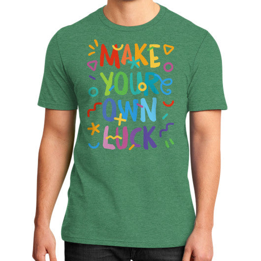 District T-Shirt (on man) Heather green PoolParty Dev