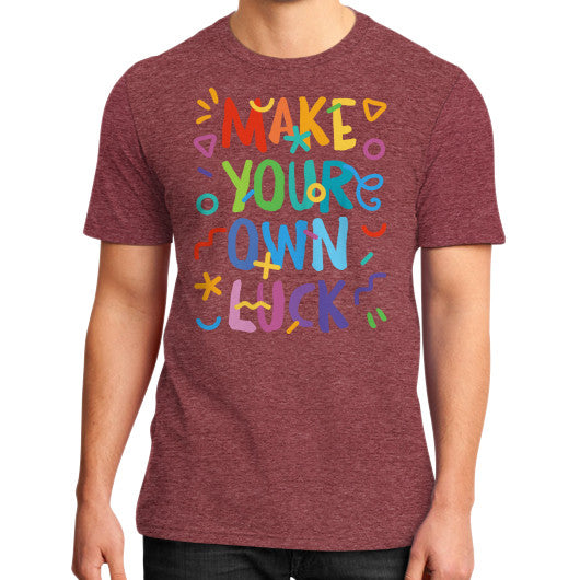 District T-Shirt (on man) Heather red PoolParty Dev