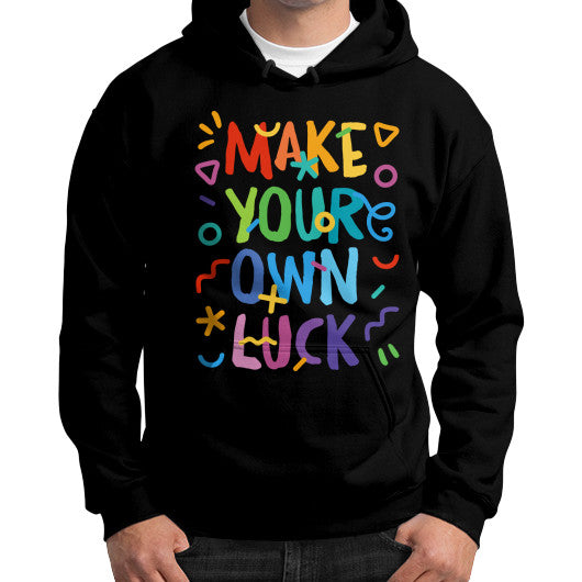 Gildan Hoodie (on man) Black PoolParty Dev