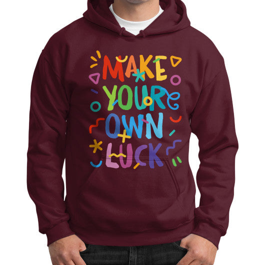 Gildan Hoodie (on man) Maroon PoolParty Dev