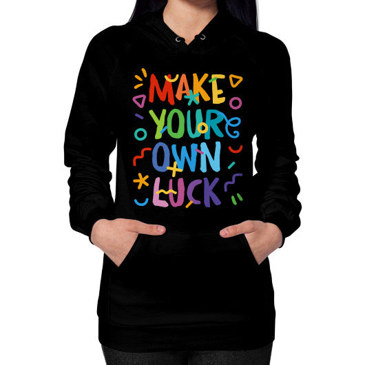 Hoodie (on woman) Black PoolParty Dev