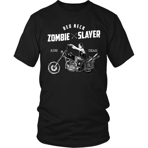 Redneck Zombie Slayer t-shirt District Unisex Shirt / Black / S, t-shirt - teelaunch, Regionally Famous - 1