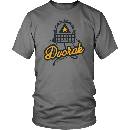 Dvorak Society t-shirt District Unisex Shirt / Grey / S, t-shirt - teelaunch, Regionally Famous - 1