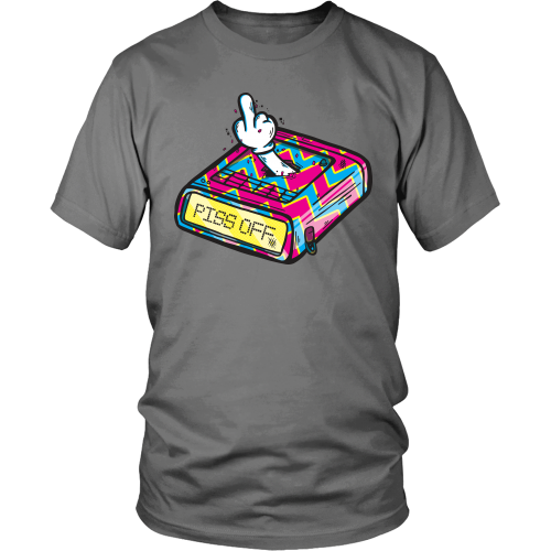 Pissed off Pager t-shirt District Unisex Shirt / Grey / S, t-shirt - teelaunch, Regionally Famous - 1