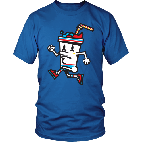 Slush powered t-shirt District Unisex Shirt / Royal Blue / S, t-shirt - teelaunch, Regionally Famous - 1