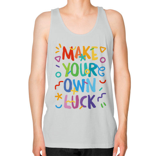 Unisex Fine Jersey Tank (on man) Silver PoolParty Dev