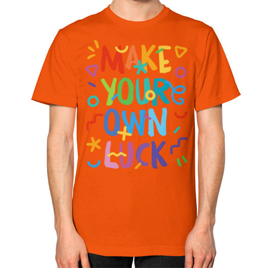 Unisex T-Shirt (on man) Orange PoolParty Dev