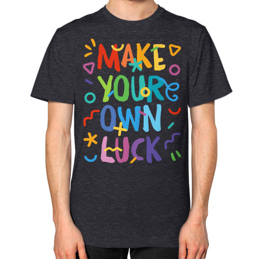 Unisex T-Shirt (on man) Tri-Blend Black PoolParty Dev