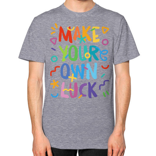 Unisex T-Shirt (on man) Tri-Blend Grey PoolParty Dev