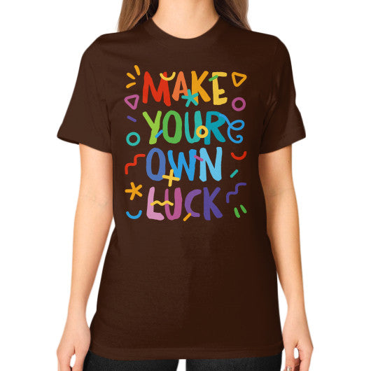 Unisex T-Shirt (on woman) Brown PoolParty Dev
