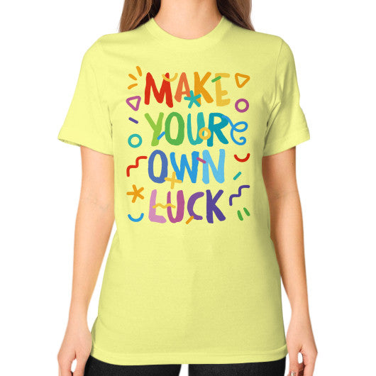 Unisex T-Shirt (on woman) Lemon PoolParty Dev