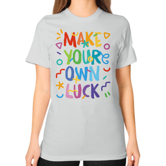 Unisex T-Shirt (on woman) Silver PoolParty Dev