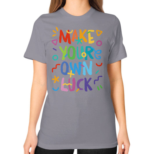 Unisex T-Shirt (on woman) Slate PoolParty Dev