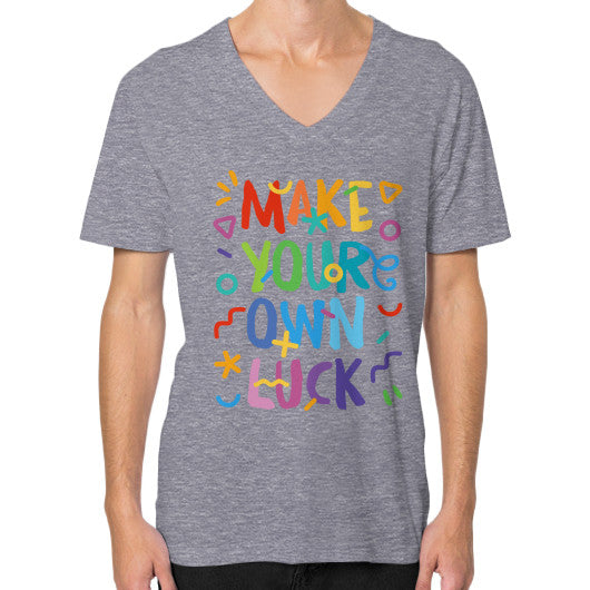 V-Neck (on man) Tri-Blend Grey PoolParty Dev
