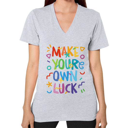 V-Neck (on woman) Heather grey PoolParty Dev