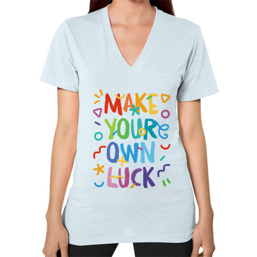 V-Neck (on woman) Light blue PoolParty Dev