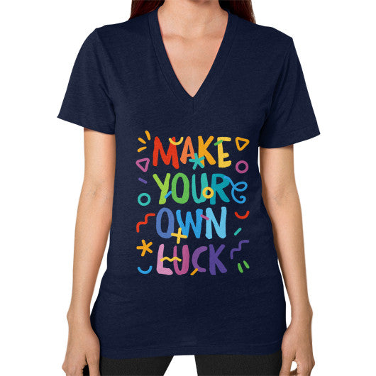 V-Neck (on woman) Navy PoolParty Dev