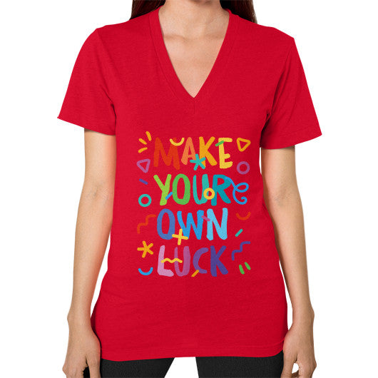 V-Neck (on woman) Red PoolParty Dev