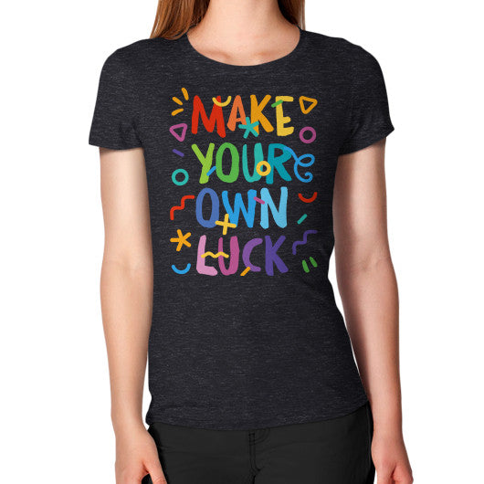 Women's T-Shirt Tri-Blend Black PoolParty Dev