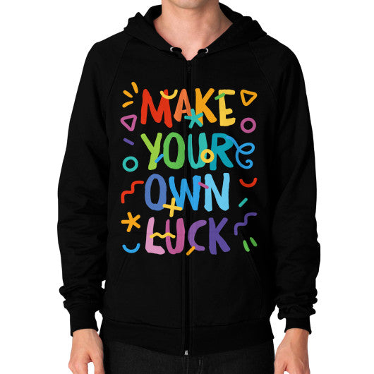 Zip Hoodie (on man) Black PoolParty Dev