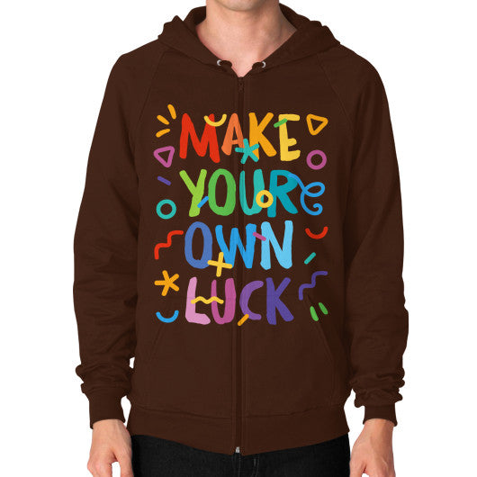 Zip Hoodie (on man) Brown PoolParty Dev