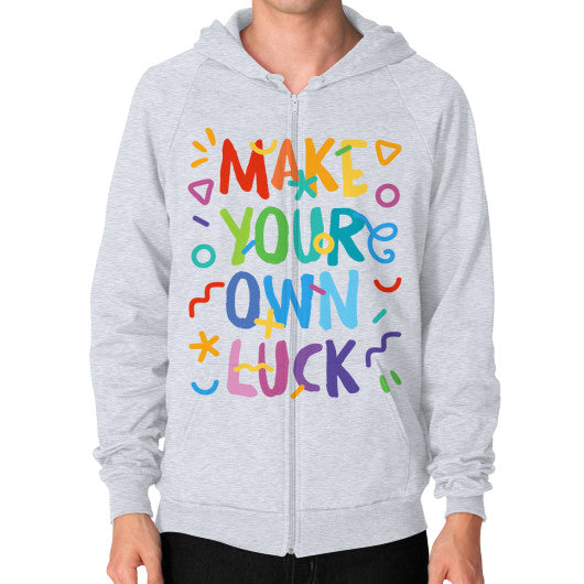 Zip Hoodie (on man) Heather grey PoolParty Dev