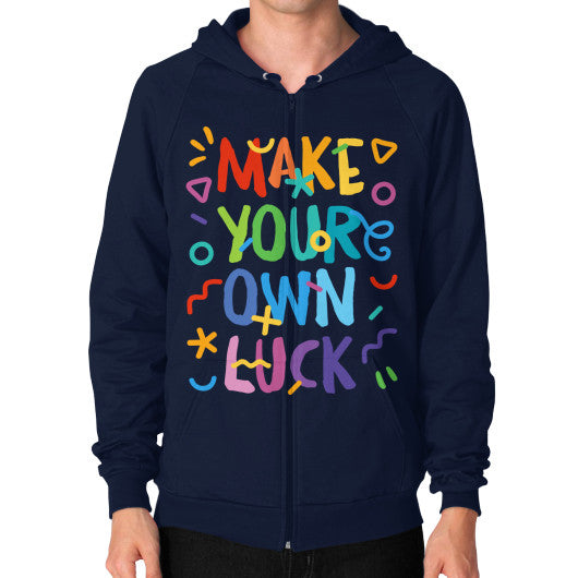 Zip Hoodie (on man) Navy PoolParty Dev