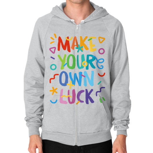 Zip Hoodie (on man) Tri-Blend Silver PoolParty Dev