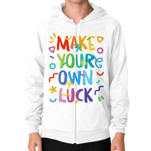 Zip Hoodie (on man) White PoolParty Dev