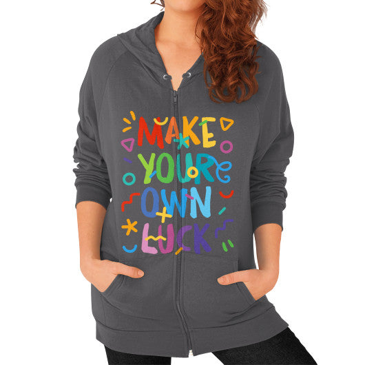 Zip Hoodie (on woman) Asphalt PoolParty Dev
